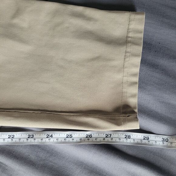 Lululemon Commission Pants Mens Size 32 Beige Tan Golf Stretch Chino Warpstreme - Picture 6 of 8